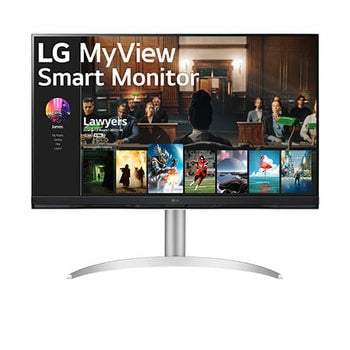 LG 32SQ730S-W computer monitor 80 cm (31.5") 3840 x 2160 pixels 4K Ultra HD Silver-0