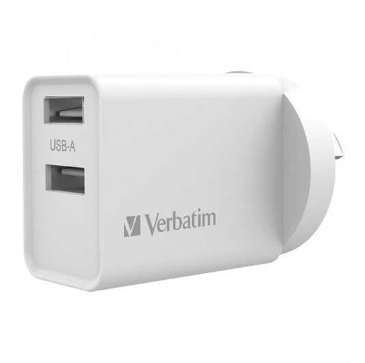 Verbatim 66593 mobile device charger Universal White AC Indoor