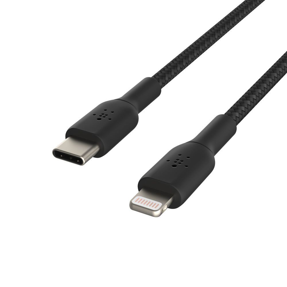 Belkin BoostCharge USB-C to Lightning Braided Cable - For Apple devices - Black-2