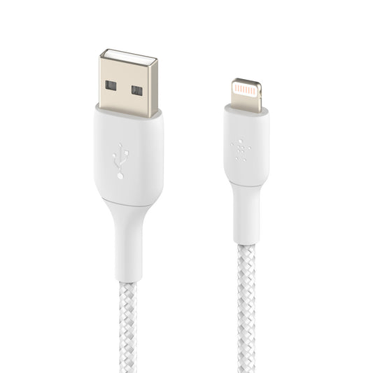Belkin BoostCharge Lightning to USB-A 2M Cable  - For Apple Devices - White-0