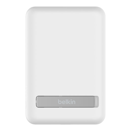 Belkin BoostCharge Magnetic Wireless Power Bank 5K + Stand - White-0
