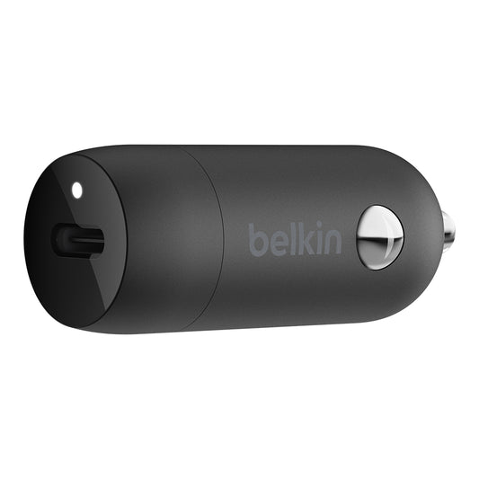 Belkin BoostCharge 30W - With USB-C Car Charger- Black-0