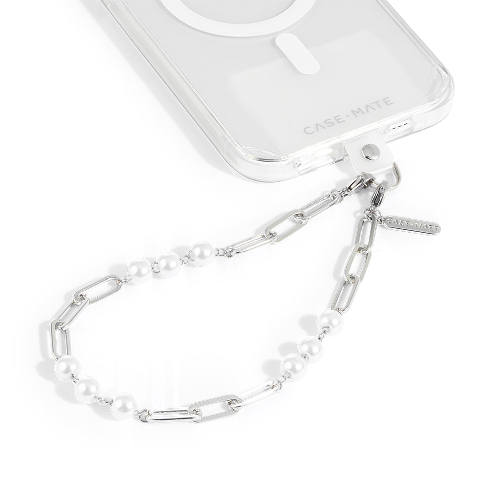 Case-Mate Link Chain Phone Wristlet - Silver Pearl-2