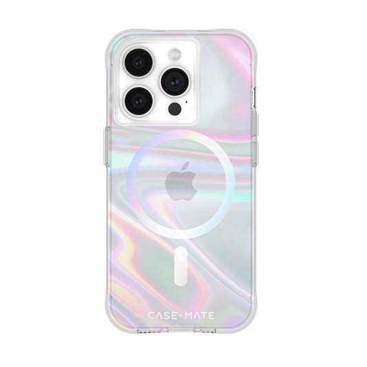 Case-Mate Soap Bubble MagSafe Case - For iPhone 15 Pro - Iridescent-0