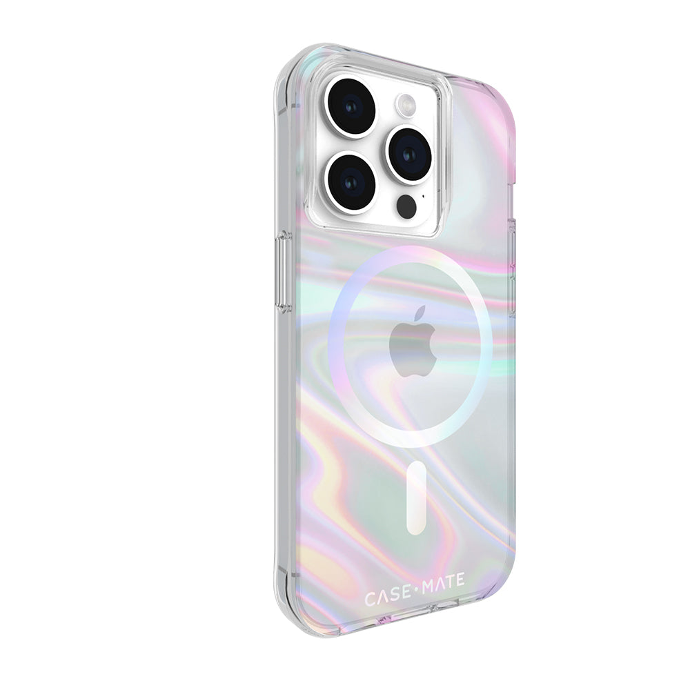 Case-Mate Soap Bubble MagSafe Case - For iPhone 15 Pro - Iridescent-1