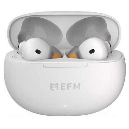 EFM Boston TWS Earbuds - With Wireless Charging - White-1