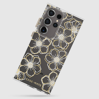 Case-Mate Floral Gems Case - For Samsung Galaxy S24 Ultra - Gold-8