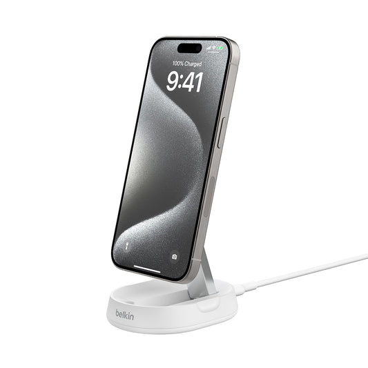 Belkin BoostCharge Pro -   Convertible Magnetic Charging Stand with Qi2 - White-0
