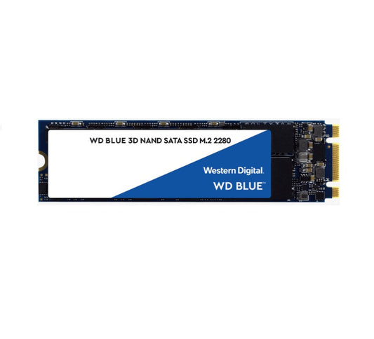 Western Digital WD Blue 500GB M.2 SATA SSD 560R/530W MB/s 95K/84K IOPS 200TBW 1.75M hrs MTTF 3D NAND 7mm 5yrs Wty-0
