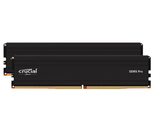 Crucial Pro 32GB (2x16GB) DDR5 UDIMM 6000MHz CL48 Black Heat Spreader Support Intel XMP AMD Ryzen for Desktop PC Gaming Memory-0