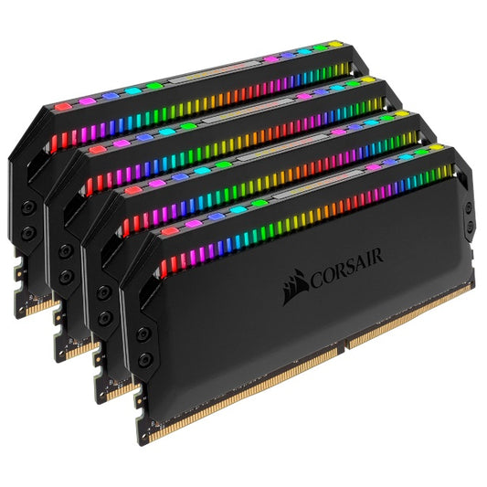 (LS) Corsair Dominator Platinum RGB 32GB (4x8GB) DDR4 3200MHz CL16 DIMM Unbuffered XMP 2.0 Base SPD@2666 Black Heatspreaders 1.35V AMD Ryzen-0