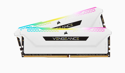 (LS) Corsair Vengeance RGB PRO SL 32GB (2x16GB) DDR4 3200Mhz C16 White Heatspreader Desktop Gaming Memory-0