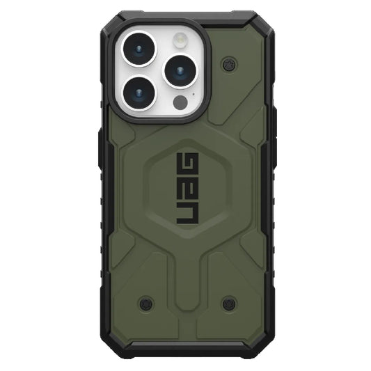 UAG Pathfinder MagSafe Apple iPhone 15 Pro (6.1') Case - Olive Drab (114281117272),18ft. Drop Protection (5.4M), Tactical Grip, Raised Screen Surround-0