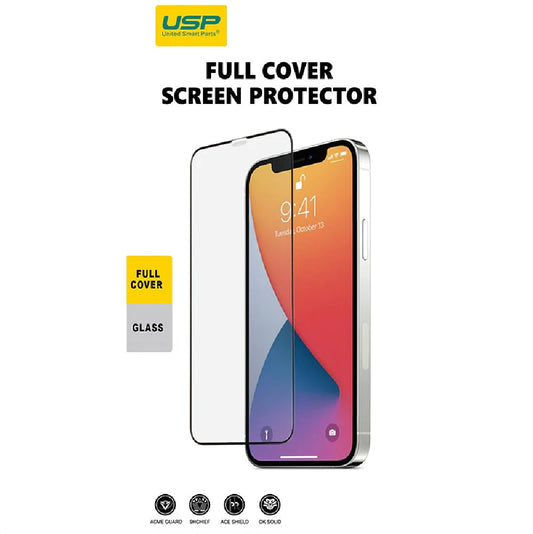 USP Tempered Glass Screen Protector for Apple iPhone 15 Pro Max (6.7')  Full Cover - 9H Surface Hardness, Perfectly Fit Curves, Anti-Scratch-0