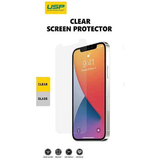 USP Tempered Glass Screen Protector for Apple iPhone 14 Pro Clear - 9H Surface Hardness, Perfectly Fit Curves, Anti-Scratch-0
