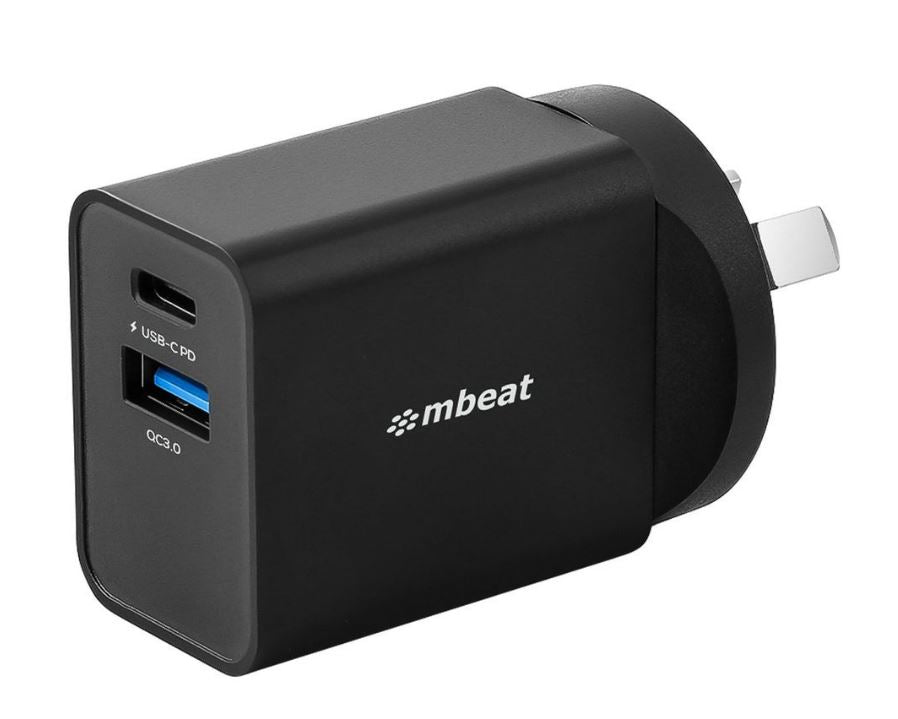 mbeat® Gorilla Power Dual Port 18W USB-C PD & QC 3.0 Charger-0