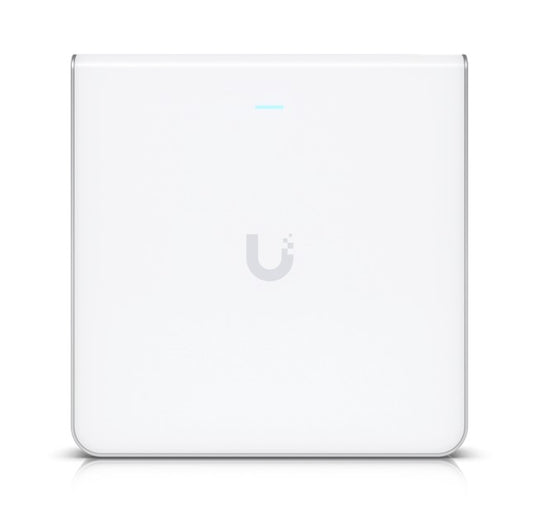 Ubiquiti UniFi Wi-Fi 6 Enterprise Sleek, Wall-mounted WiFi 6E Access Point, Integrated Four-port Switch, For High-density Office Network,Incl 2Yr Warr-0