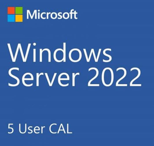 Microsoft Server Standard New 2022 * - 5 Users CAL Pack OEM, Use with SMS-WINSVR22-0