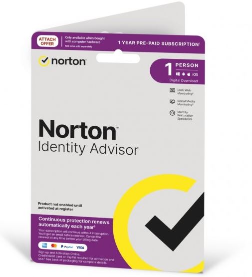 Norton Identity Advisor Plus 1 User 12 months Digital Key-0
