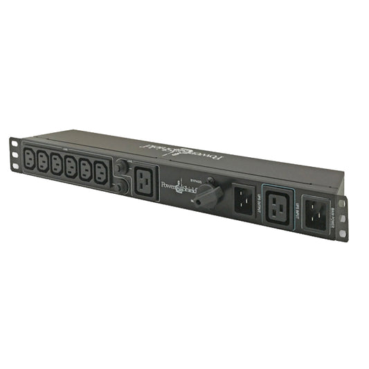 PowerShield Rack Mount Bypass Switch Plus Hot Swap PDU  for 3kVA, 1U, 15Amp Input-0