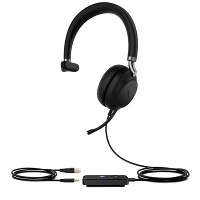 Yealink UH38-Mono Headset Wired & Wireless Head-band Office/Call center Bluetooth Black-0
