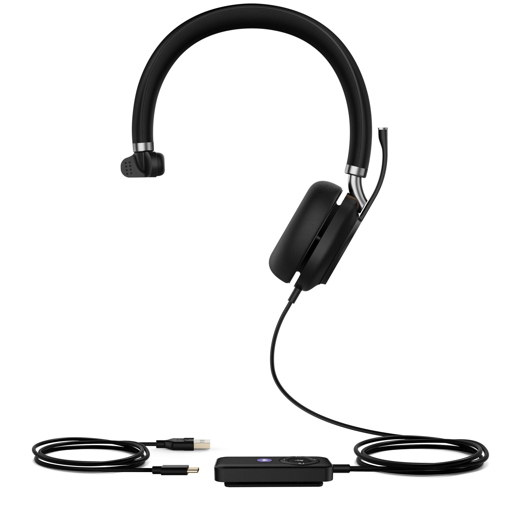 Yealink UH38-Mono Headset Wired & Wireless Head-band Office/Call center Bluetooth Black-2