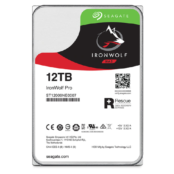 Seagate IronWolf Pro ST12000NT001 internal hard drive 3.5" 12 TB Serial ATA III-3