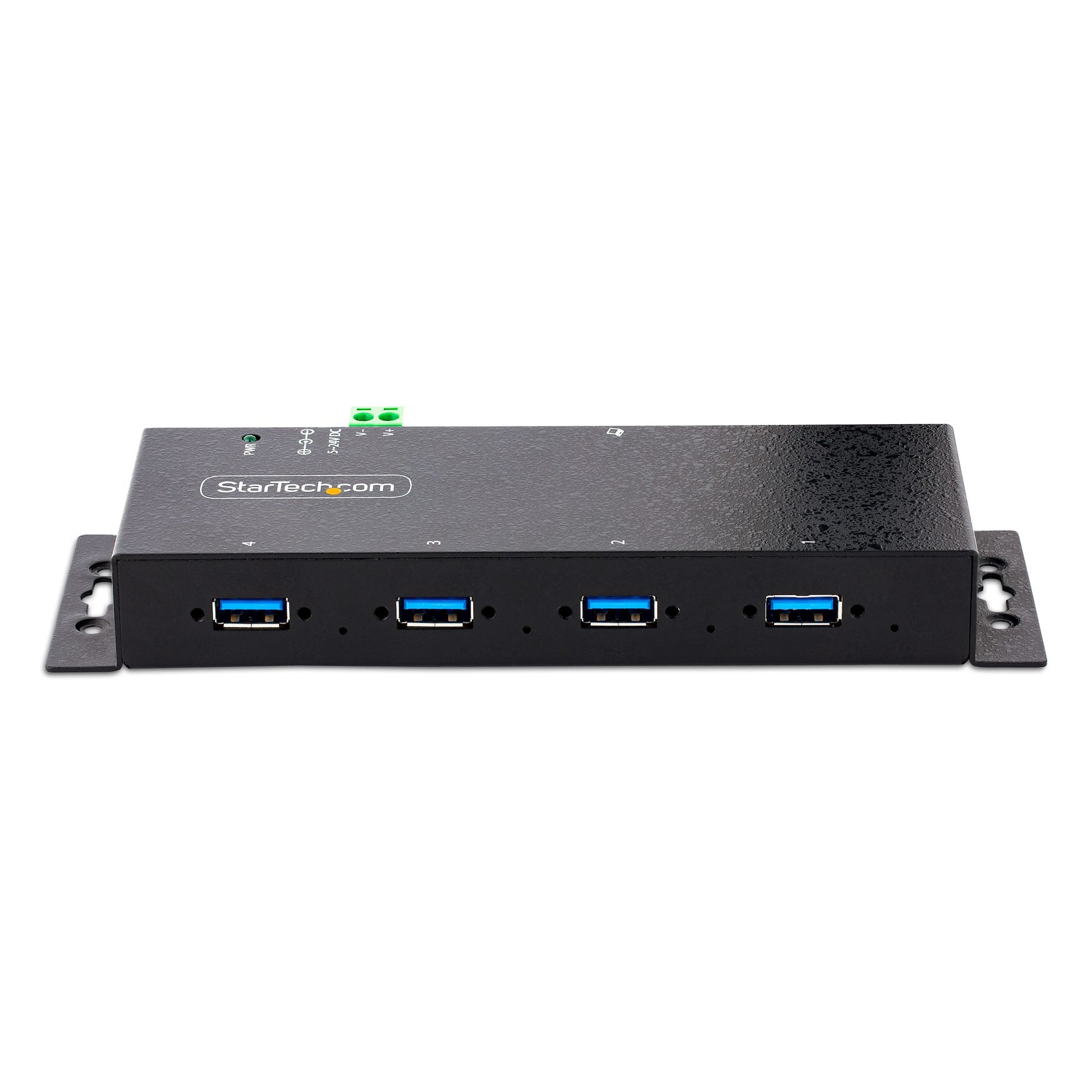 StarTech.com 4-Port Industrial USB 3.0 5Gbps Hub - Rugged USB Hub w/ ESD and Surge Protection - DIN/Wall/Desk Mountable USB-A Hub - USB Expander w/Locking Ports, Heavy Duty-2