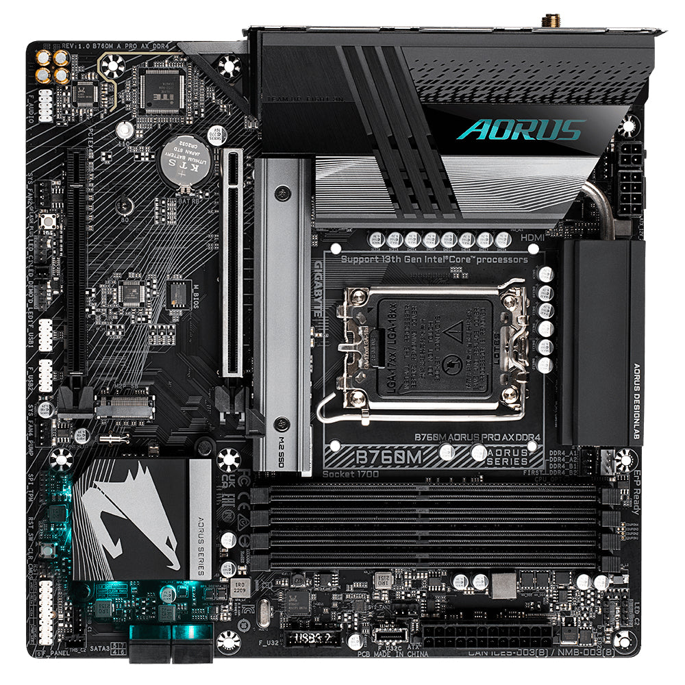 Gigabyte B760M AORUS PRO AX DDR4 motherboard Intel B760 LGA 1700 micro ATX-4