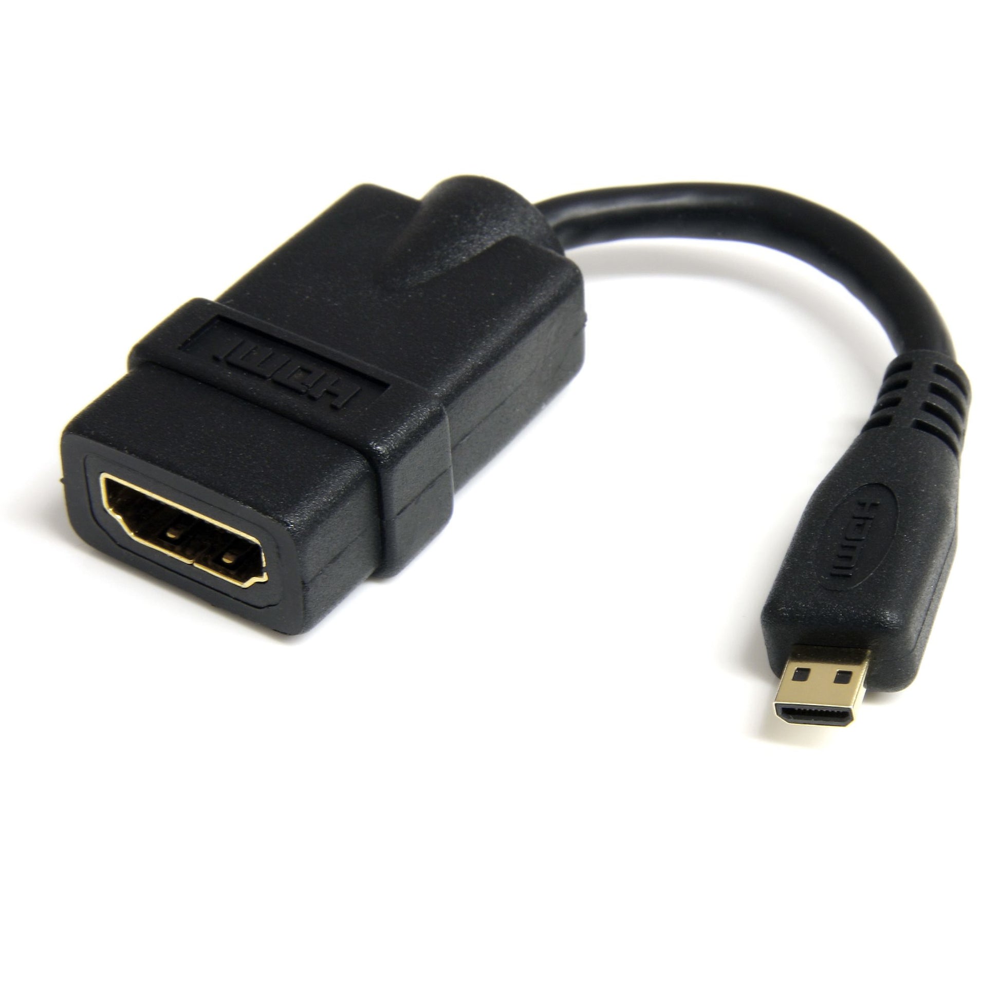 StarTech.com Micro HDMI to HDMI Adapter - 4K 30Hz Video - Durable High Speed Micro HDMI Type-D to HDMI 1.4 Converter/Cable Adapter Dongle - Ultra HD HDMI Monitors, TVs & Displays - M/F-0