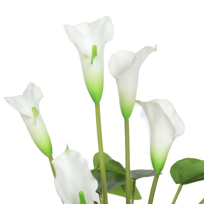 Artificial Flowering White Peace Lily / Calla Lily Plant 50cm-1