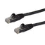 StarTech.com 5m CAT6 Ethernet Cable - Black CAT 6 Gigabit Ethernet Wire -650MHz 100W PoE RJ45 UTP Network/Patch Cord Snagless w/Strain Relief Fluke Tested/Wiring is UL Certified/TIA-0