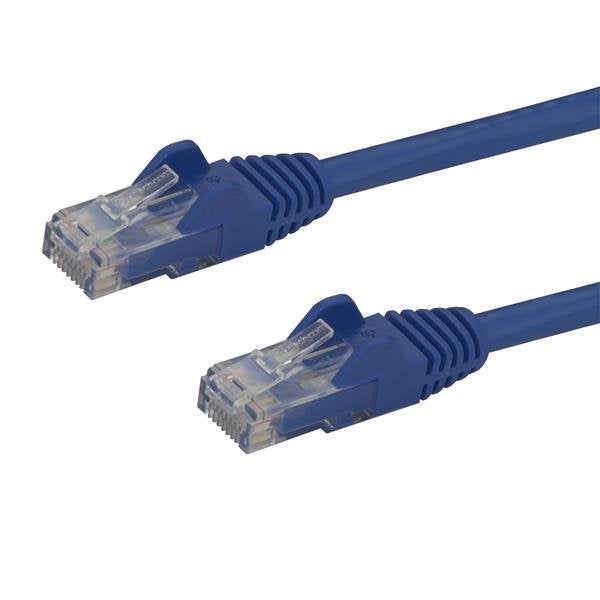 StarTech.com 5m CAT6 Ethernet Cable - Blue CAT 6 Gigabit Ethernet Wire -650MHz 100W PoE RJ45 UTP Network/Patch Cord Snagless w/Strain Relief Fluke Tested/Wiring is UL Certified/TIA-0