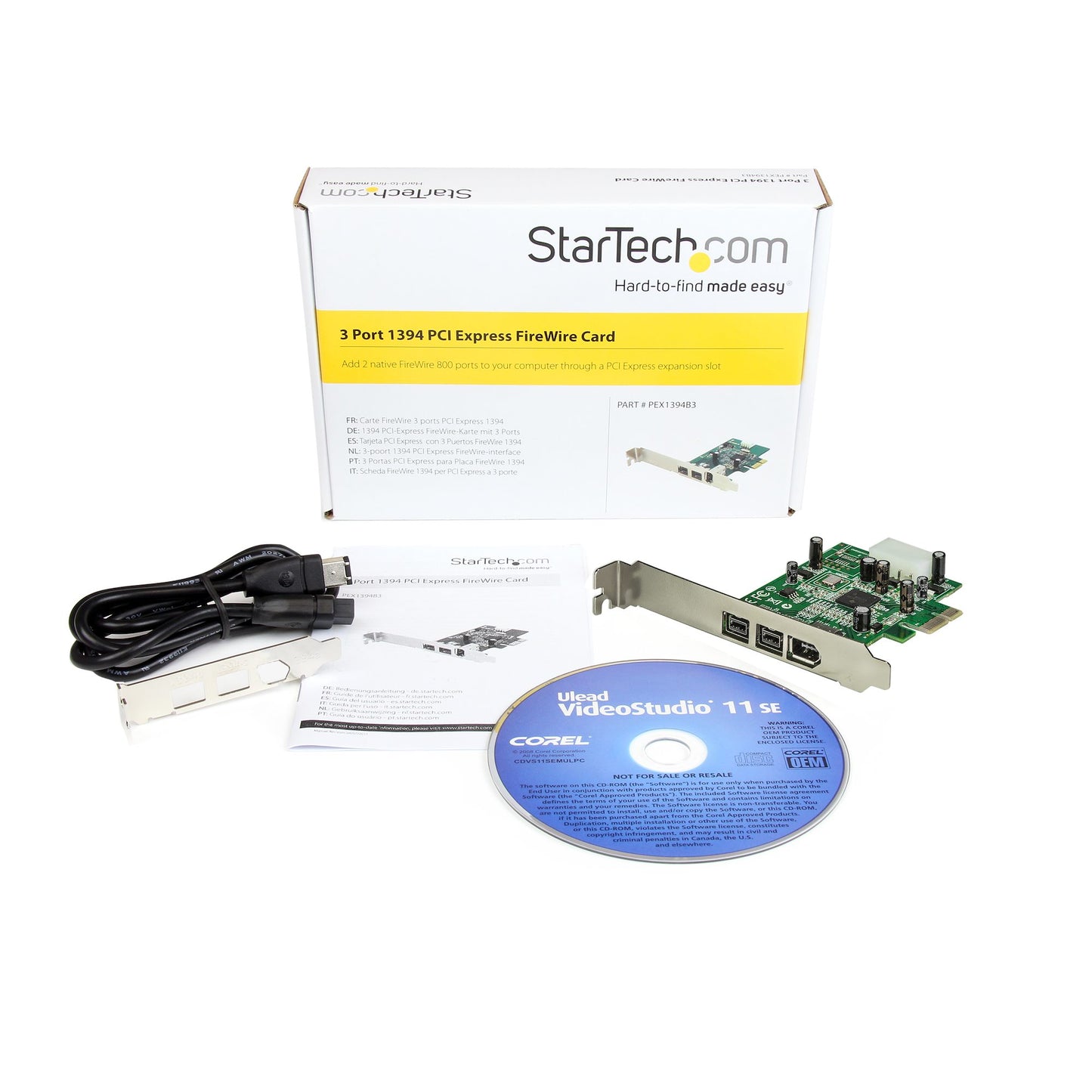 StarTech.com 3 Port 2b 1a 1394 PCI Express FireWire Card Adapter-3