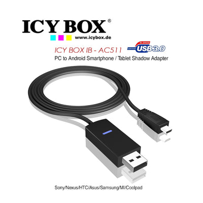 ICY BOX PC to Android Smartphone/Tablet Shadow Adapter (IB-AC511)-0