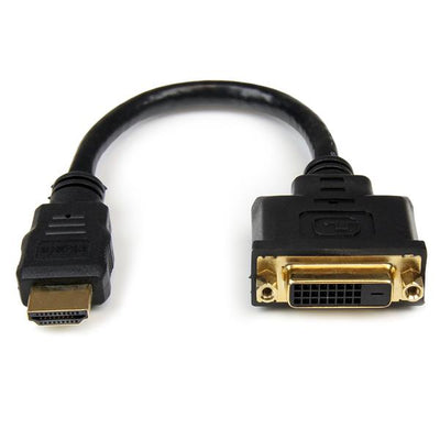 StarTech.com 8in HDMI to DVI-D Video Cable Adapter - HDMI Male to DVI Female-0