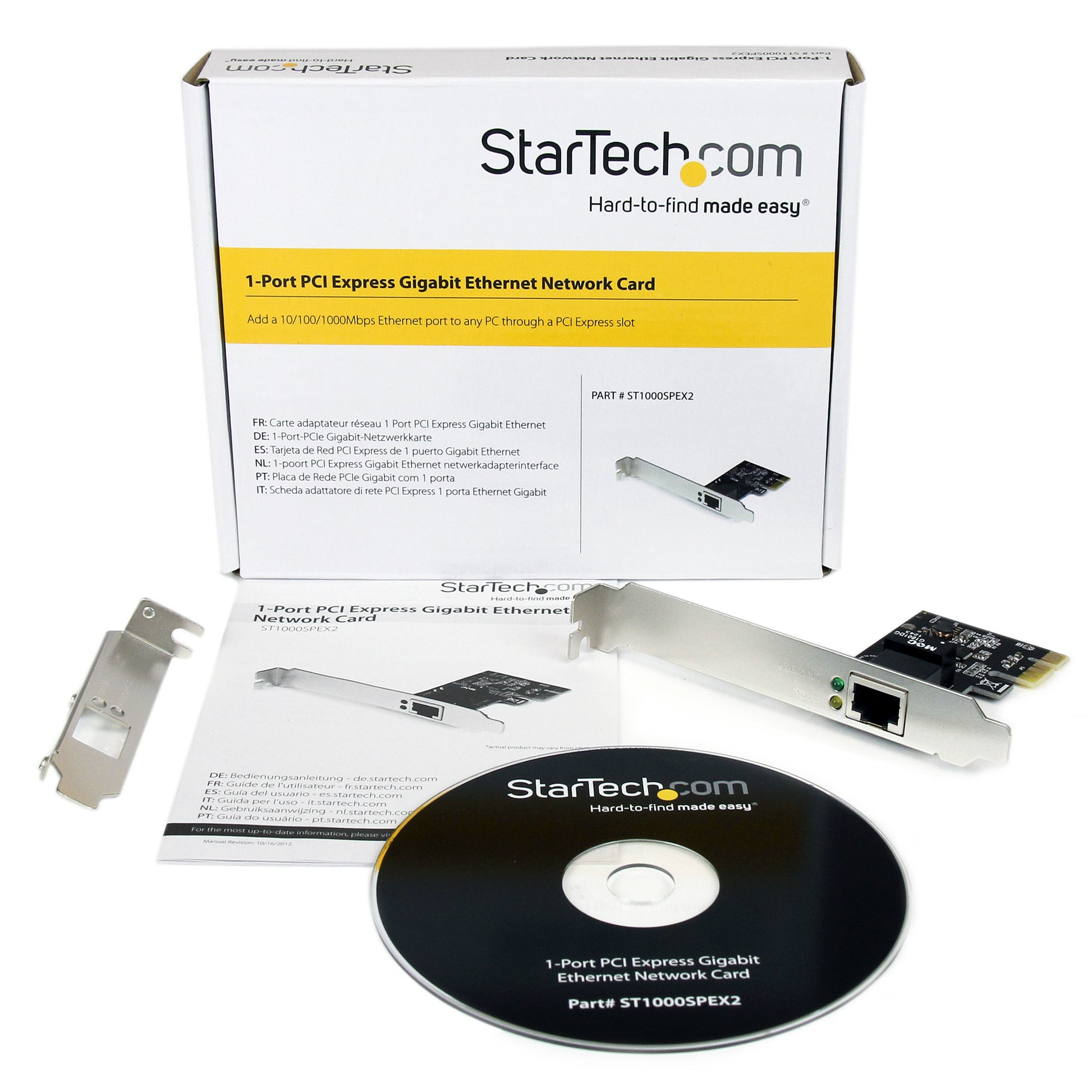 StarTech.com 1 Port PCI Express PCIe Gigabit Network Server Adapter NIC Card - Dual Profile-4
