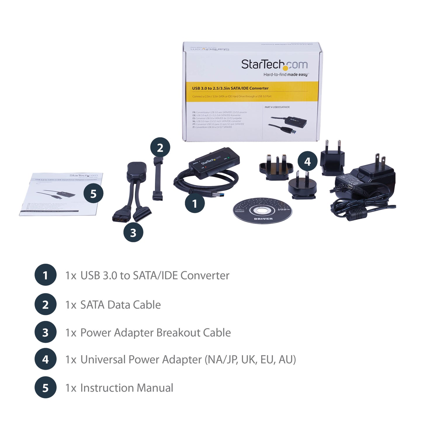 StarTech.com SATA to USB Cable - USB 3.1 (10Gbps) - UASP-13