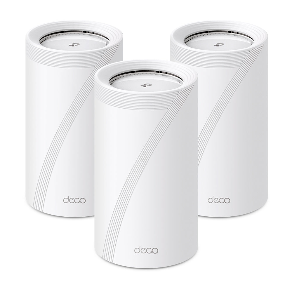 TP-Link Deco BE85 (3-Pack) Tri-band (2.4 GHz / 5 GHz / 6 GHz) Wi-Fi 7 (802.11be) White 4 Internal-0