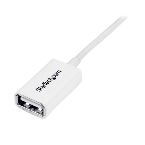 StarTech.com 3m White USB 2.0 Extension Cable A to A - M/F-2
