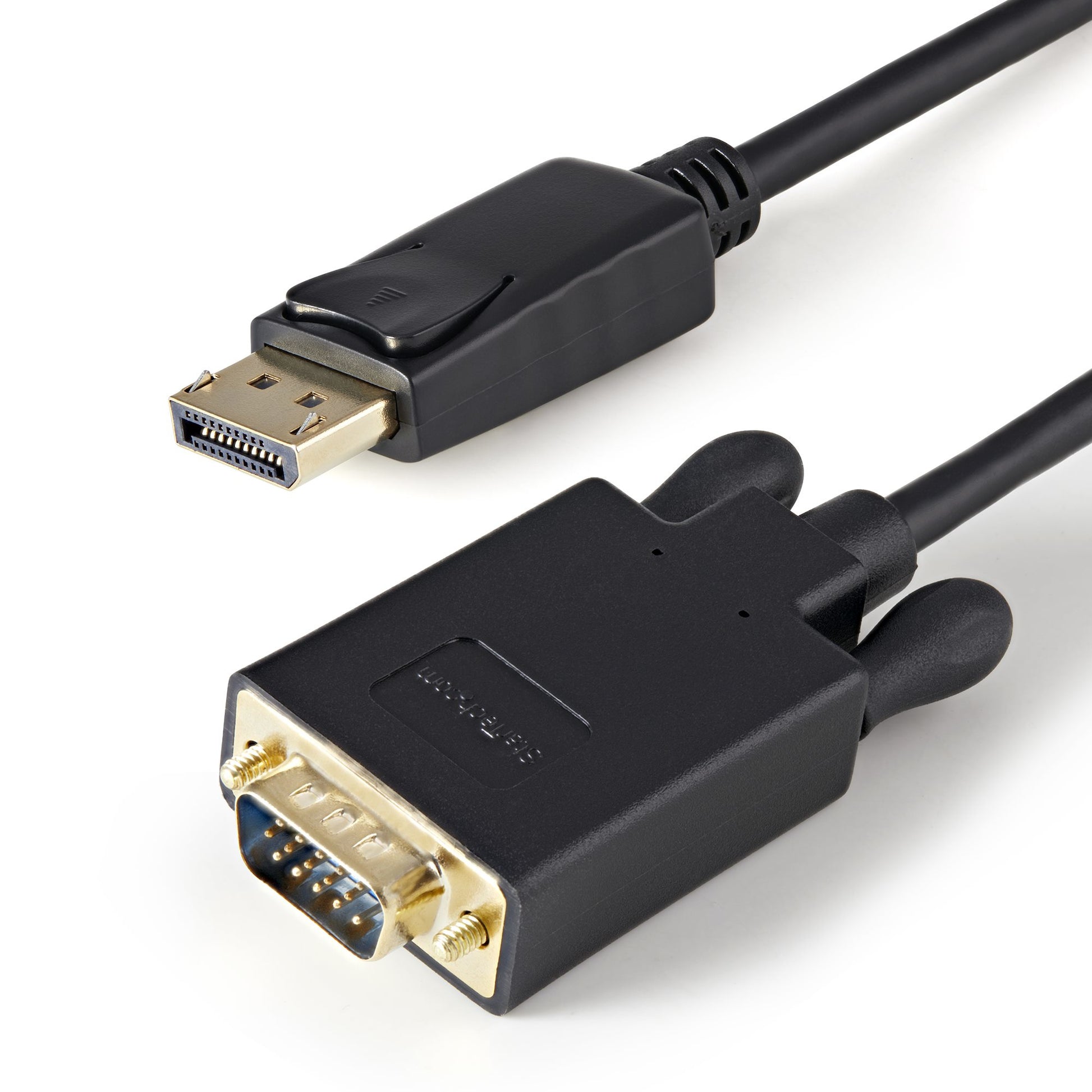 StarTech.com 3ft (1m) DisplayPort to VGA Cable - Active DisplayPort to VGA Adapter Cable - 1080p Video - DP to VGA Monitor Cable - DP 1.2 to VGA Converter - Latching DP Connector-0