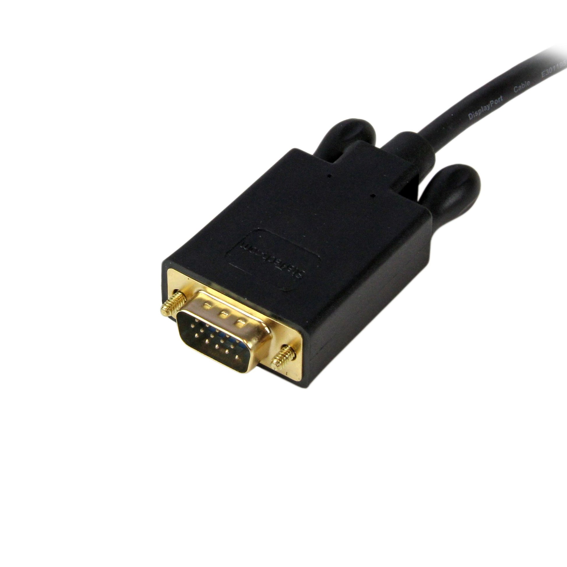 StarTech.com 6ft (1.8m) DisplayPort to VGA Cable - Active DisplayPort to VGA Adapter Cable - 1080p Video - DP to VGA Monitor Cable - DP 1.2 to VGA Converter - Latching DP Connector-3