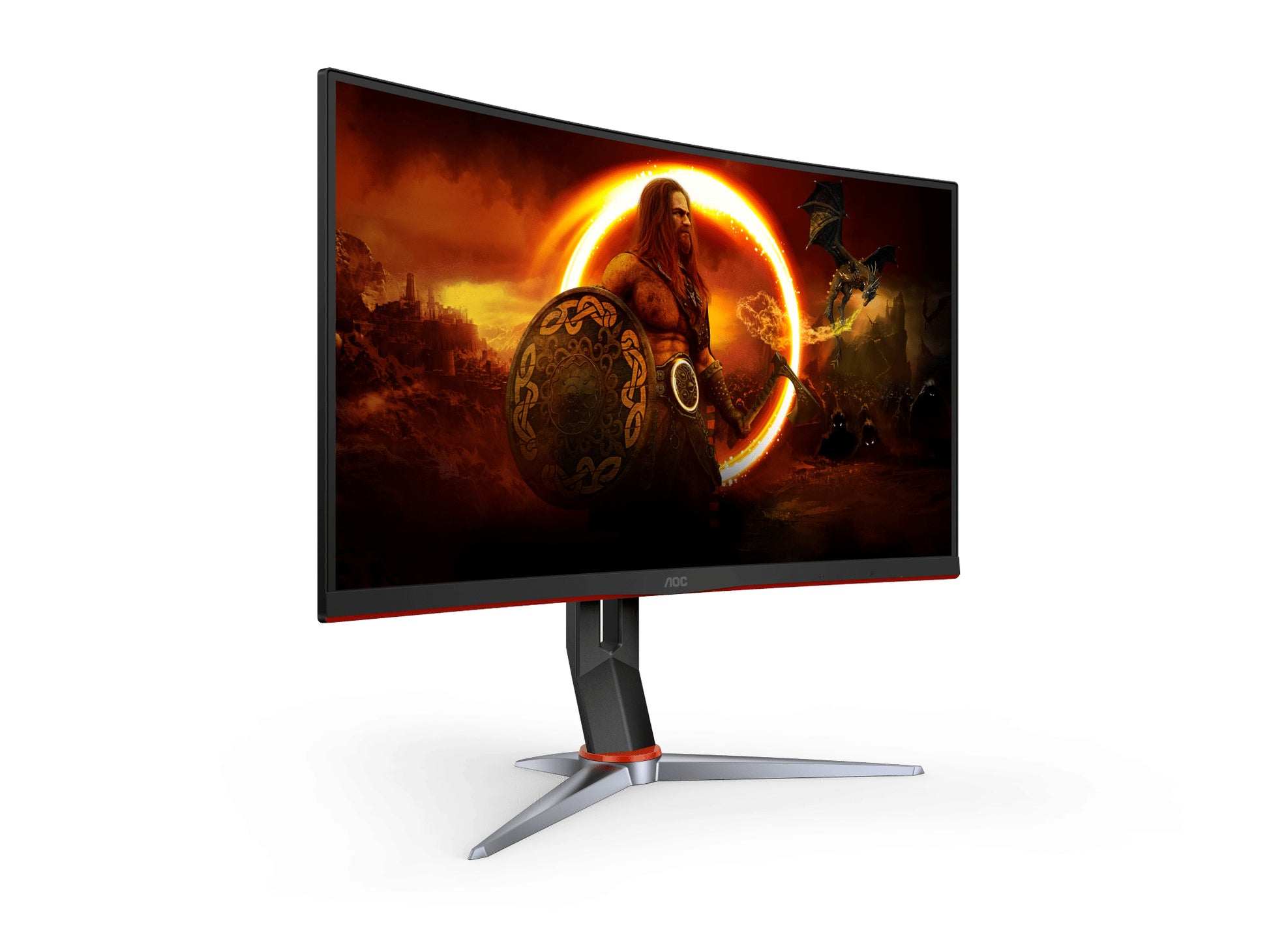 AOC CQ27G2X computer monitor 68.6 cm (27") 2560 x 1440 pixels Quad HD Black, Red-3