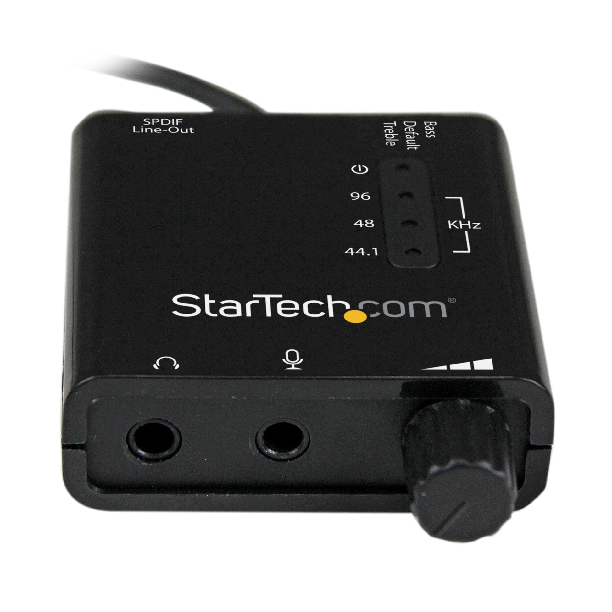 StarTech.com USB Stereo Audio Adapter External Sound Card with SPDIF Digital Audio and Stereo Mic-2