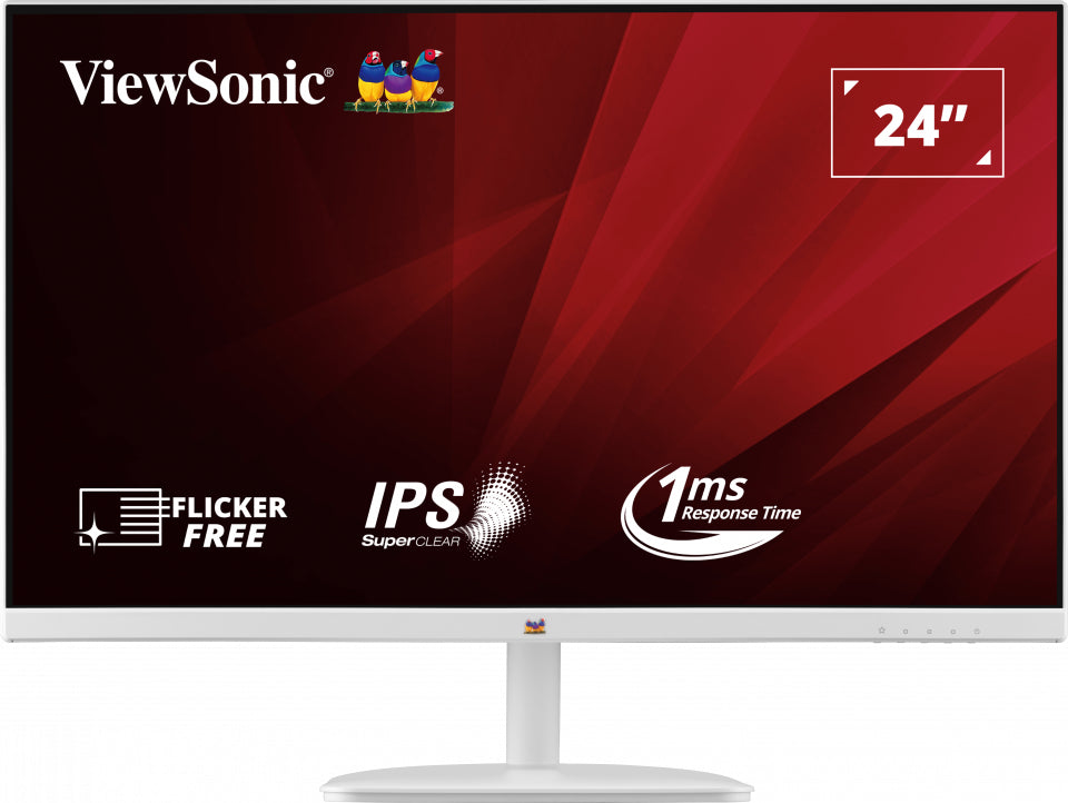 Viewsonic VA2432-H-W computer monitor 61 cm (24") 1920 x 1080 pixels Full HD LED White-0