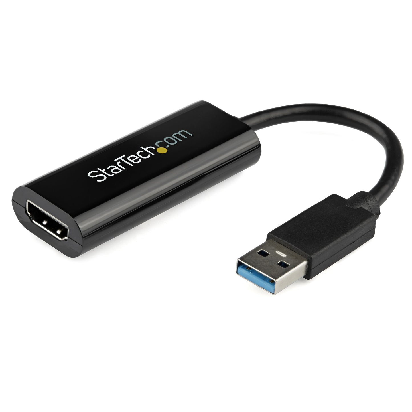 StarTech.com USB 3.0 to HDMI Adapter - 1080p (1920x1200) - Slim/Compact USB Type-A to HDMI Display Adapter Converter for Monitor - External Video & Graphics Card - Black - Windows Only-0