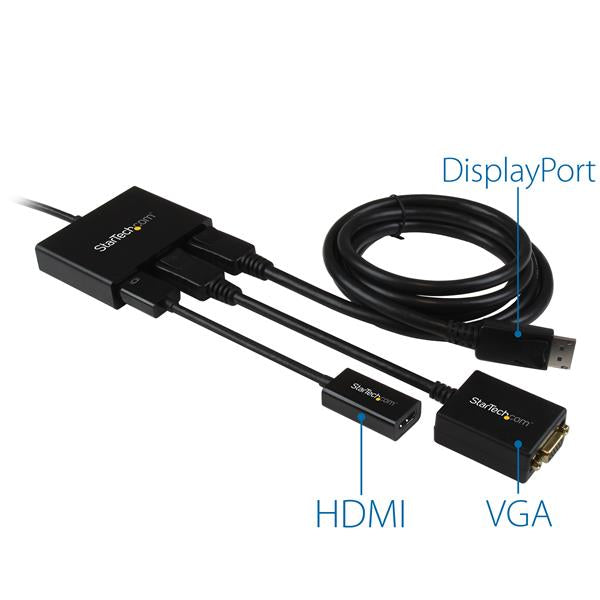 StarTech.com 3-Port Multi Monitor Adapter - DisplayPort 1.2 MST Hub to Dual 4K 30Hz & 1x 1080p - Video Splitter for Extended Desktop Mode on Windows PCs Only - DP to 3x DP Monitors-5