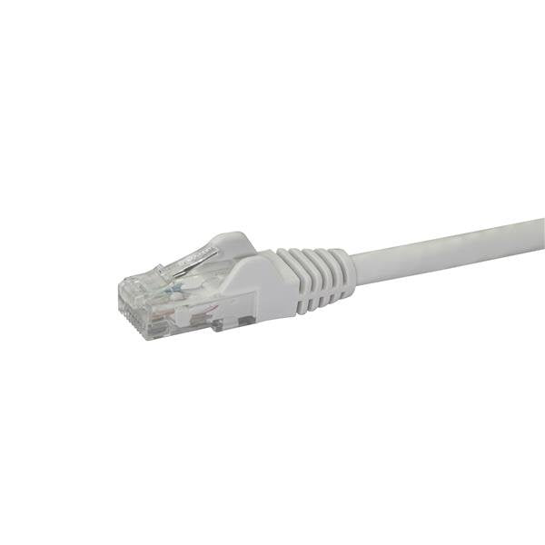 StarTech.com 1m CAT6 Ethernet Cable - White CAT 6 Gigabit Ethernet Wire -650MHz 100W PoE RJ45 UTP Network/Patch Cord Snagless w/Strain Relief Fluke Tested/Wiring is UL Certified/TIA-1