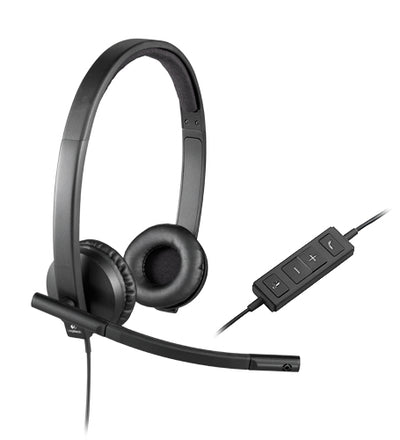 Logitech USB Headset H570e Wired Head-band Office/Call center Black-0