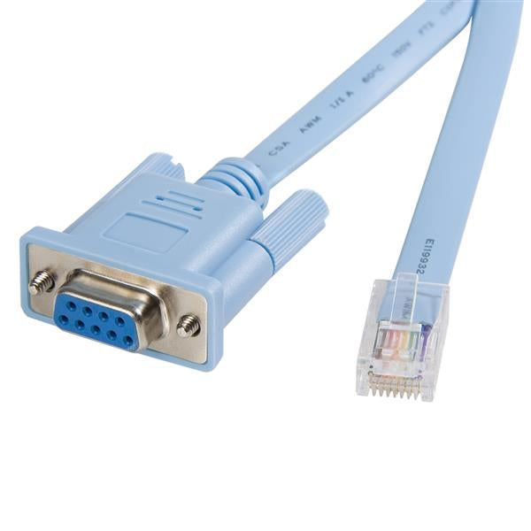 StarTech.com 6 ft RJ45 to DB9 Cisco Console Management Router Cable - M/F-0